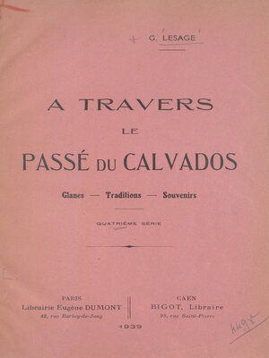cover image of À travers le passé du Calvados